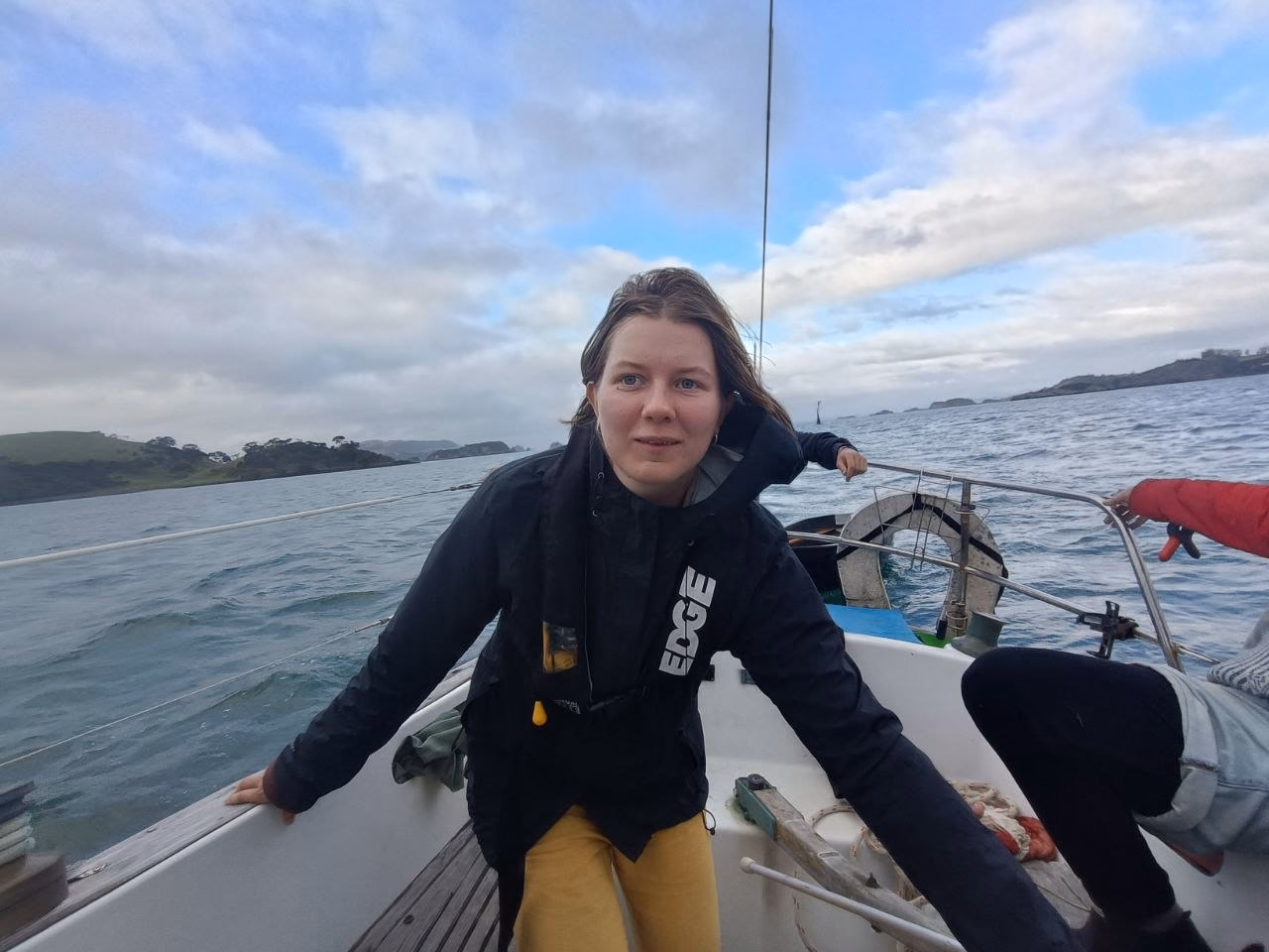 Mia Ruby Harrison sailing on open water